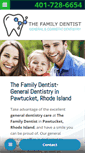 Mobile Screenshot of familydentistpawtucket.com