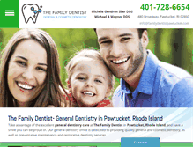 Tablet Screenshot of familydentistpawtucket.com